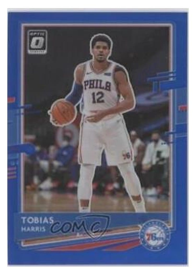 2020-21 Donruss Optic Base Set Tobias Harris Blue #145 card