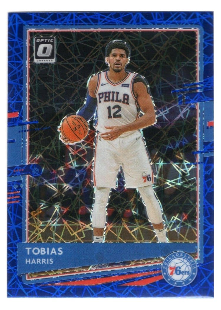 2020-21 Donruss Optic Base Set Tobias Harris Blue Velocity #145 card