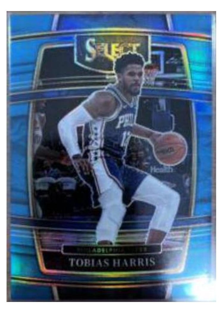 2021-22 Panini Select Base Set Tobias Harris Light Blue Prizm #16 card
