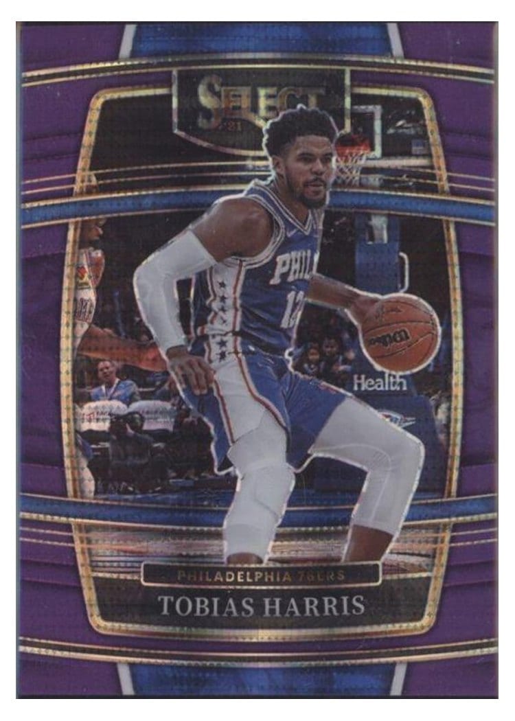 2021-22 Panini Select Base Set Tobias Harris Neon Purple Pulsar #16 card