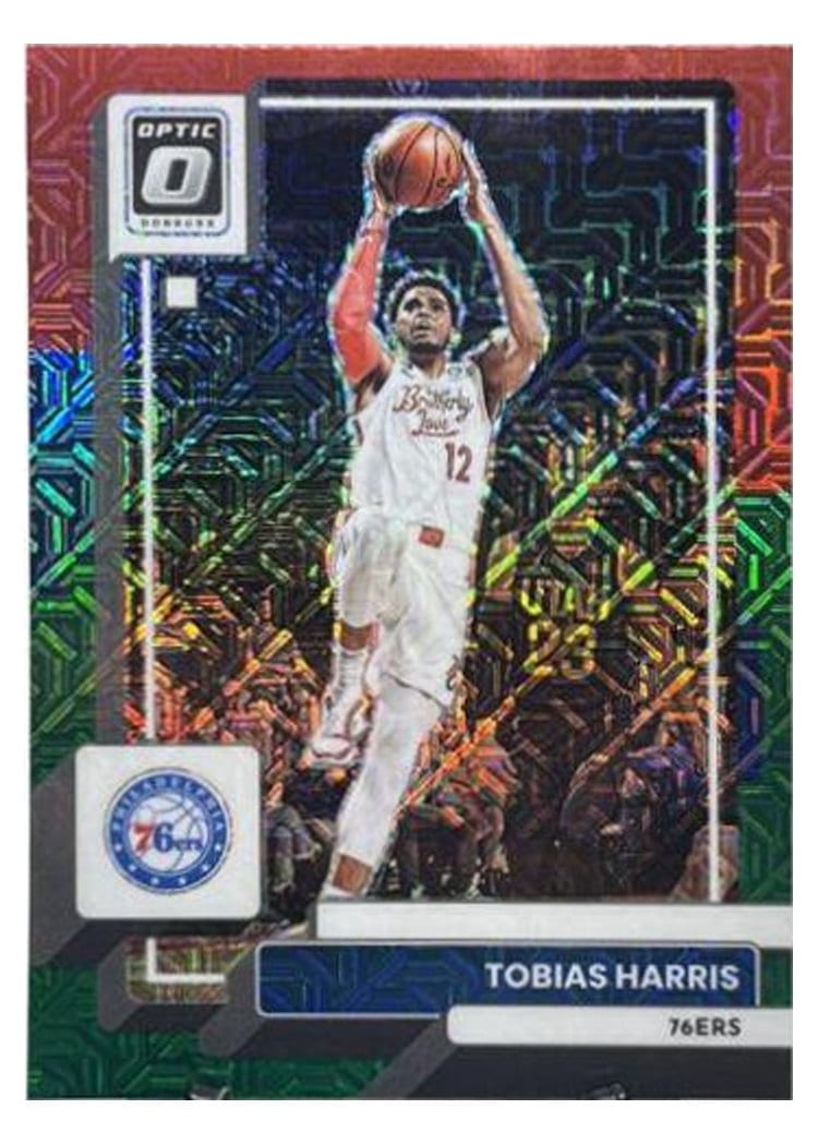 2022-23 Donruss Optic Base Set Tobias Harris Choice Red Green #13 card