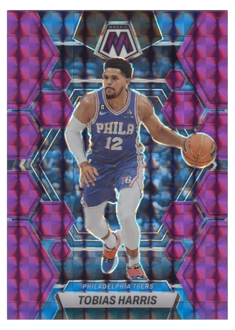 2022-23 Panini Mosaic Base Set Tobias Harris #28 card