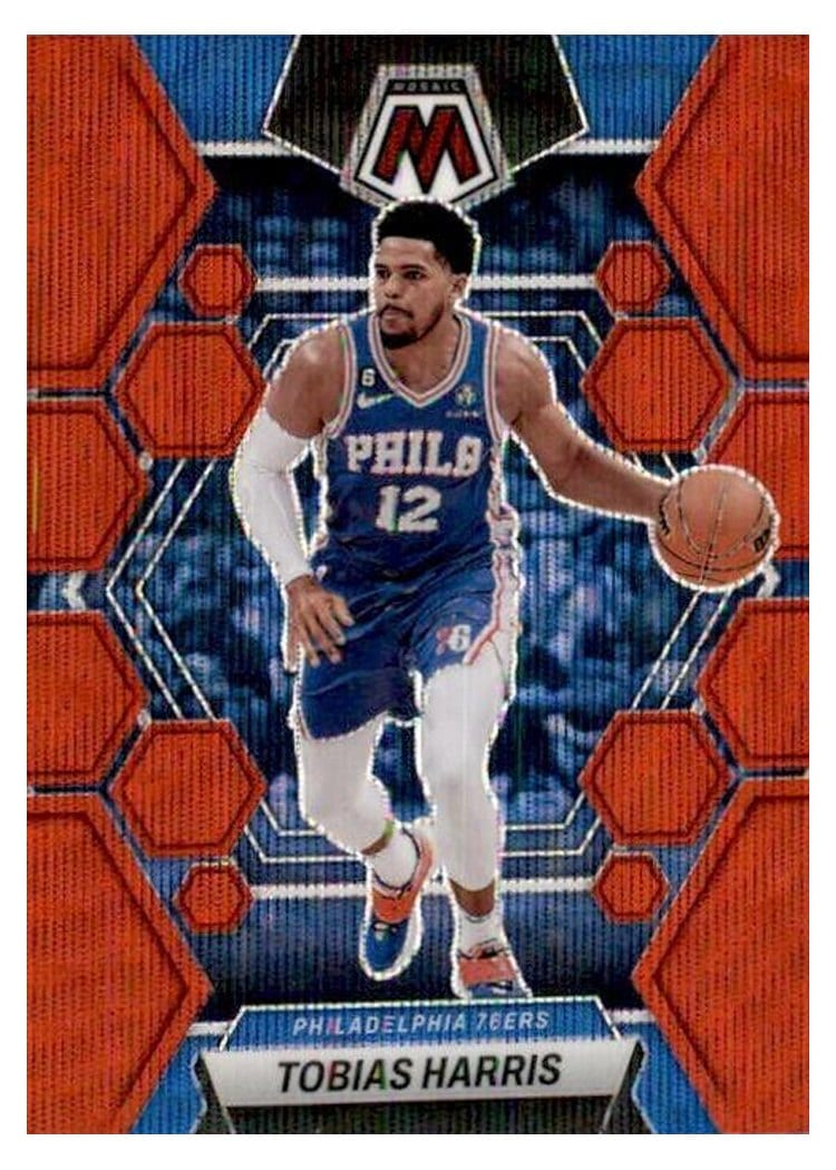 2022-23 Panini Mosaic Base Set Tobias Harris #28 card