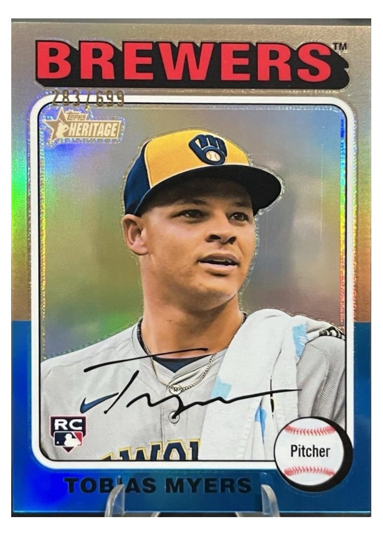 2024 Topps Heritage Base Set Tobias Myers #720 card