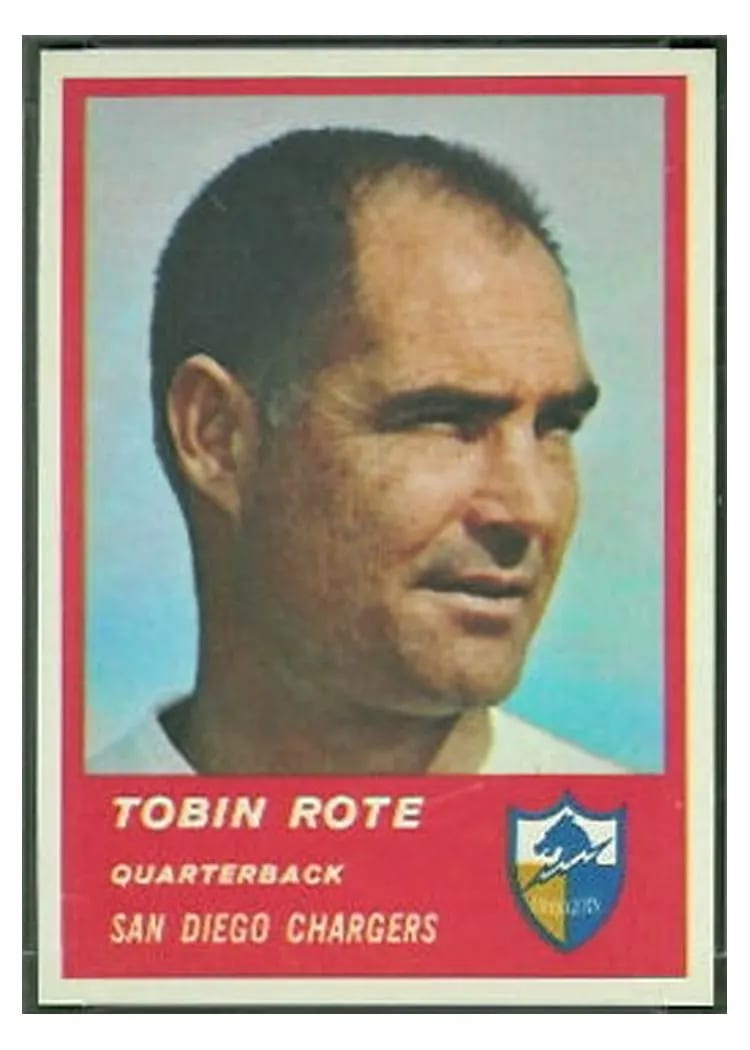 1963 Fleer Tobin Rote #68 card