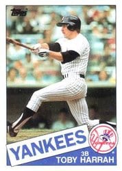 1985 Topps Base Set Toby Harrah #94 card