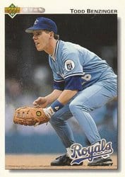 1992 Upper Deck Base Set Todd Benzinger #518 card