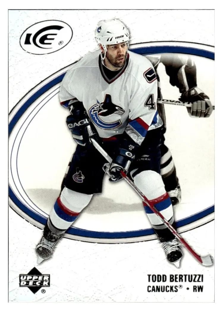 2005 Upper Deck Ice Todd Bertuzzi #96 card