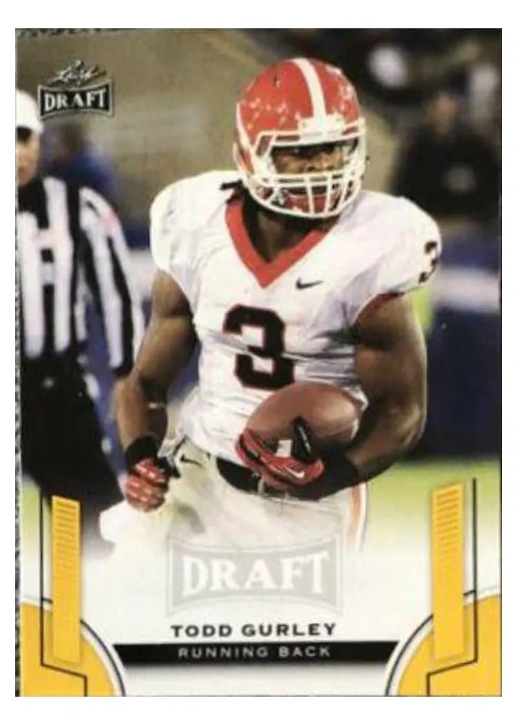 2015 Leaf Draft Todd Gurley Gold #55 card