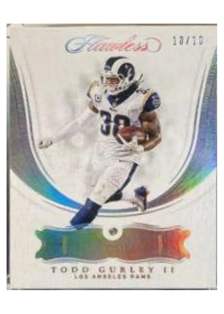 2019 Panini Flawless Base Ruby Todd Gurley II #37 card