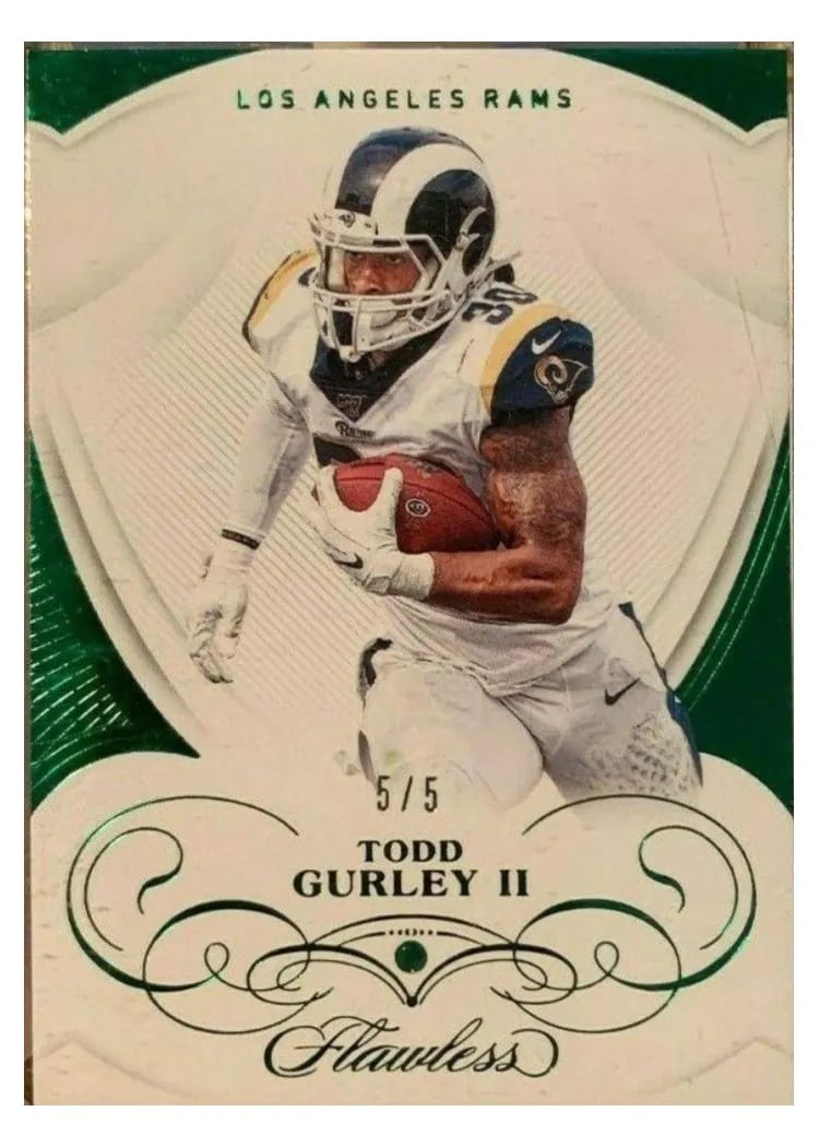 2019 Panini Flawless Base Ruby Todd Gurley II #37 card