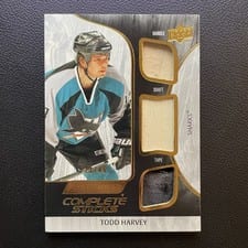 2024-25 Upper Deck Engrained Icons Complete Sticks Todd Harvey #CS-TH card
