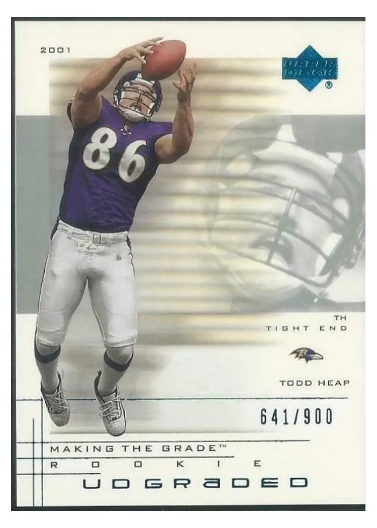 2001 Upper Deck Graded Todd Heap #67 card