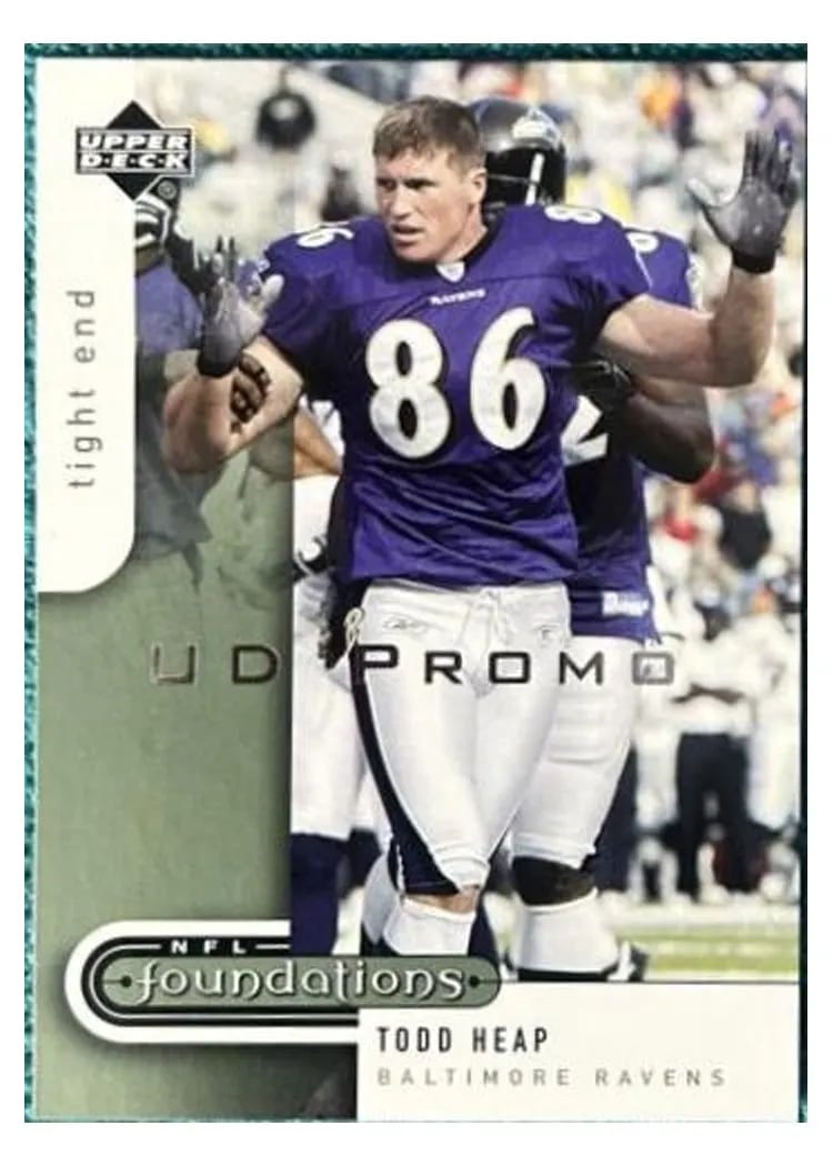 2005 Upper Deck Foundations Todd Heap #7 card