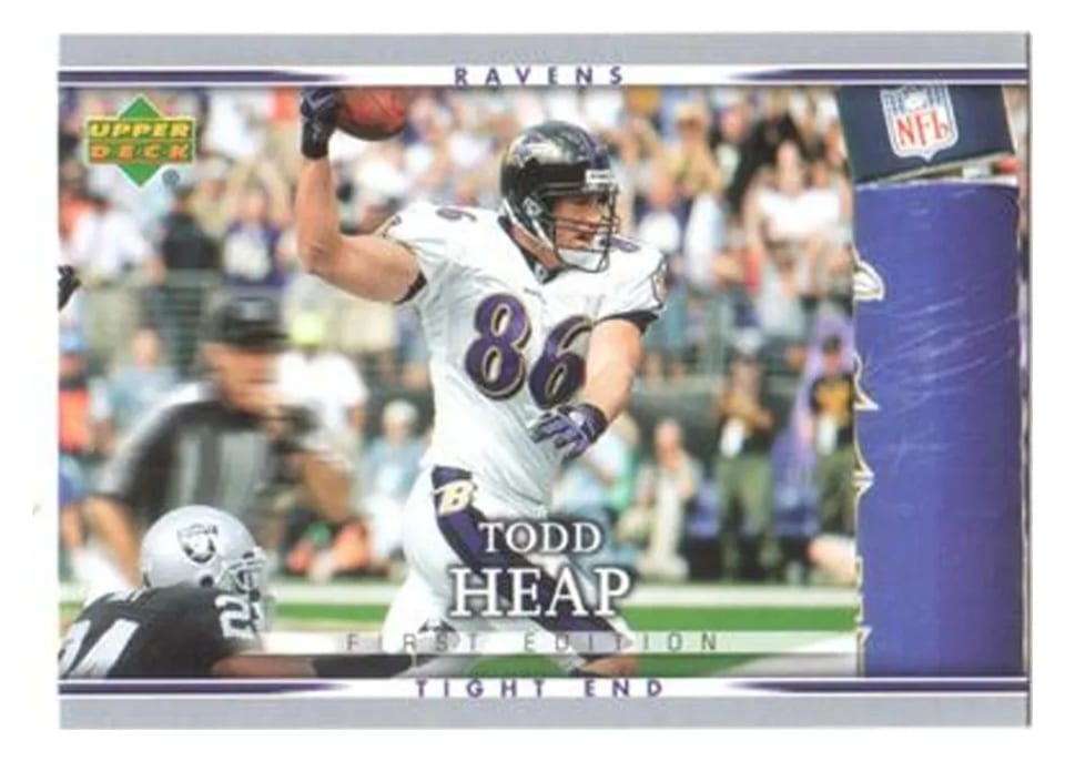 2007 Upper Deck First Edition Todd Heap #9 card