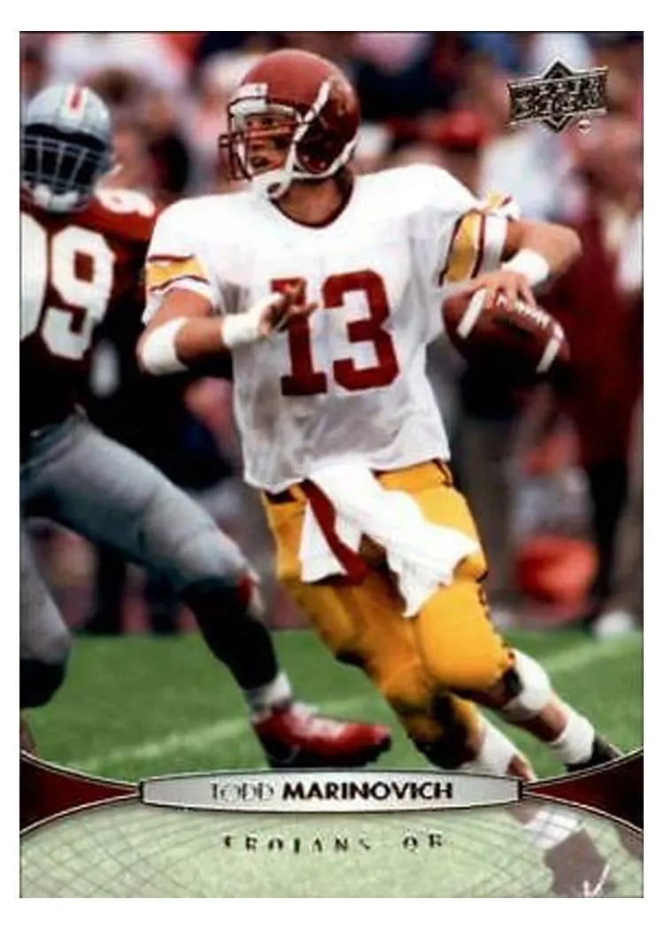 2012 Upper Deck Todd Marinovich #45 card