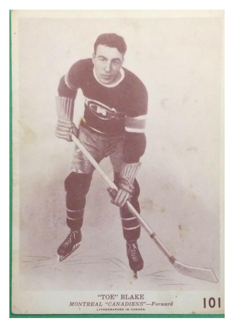 1940 O-Pee-Chee V301-2 'Toe' Blake #101 card