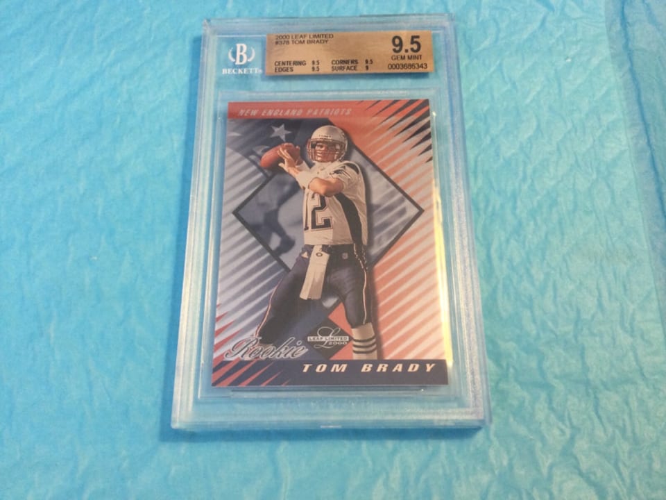 Tom Brady 2000 Leaf Limited card