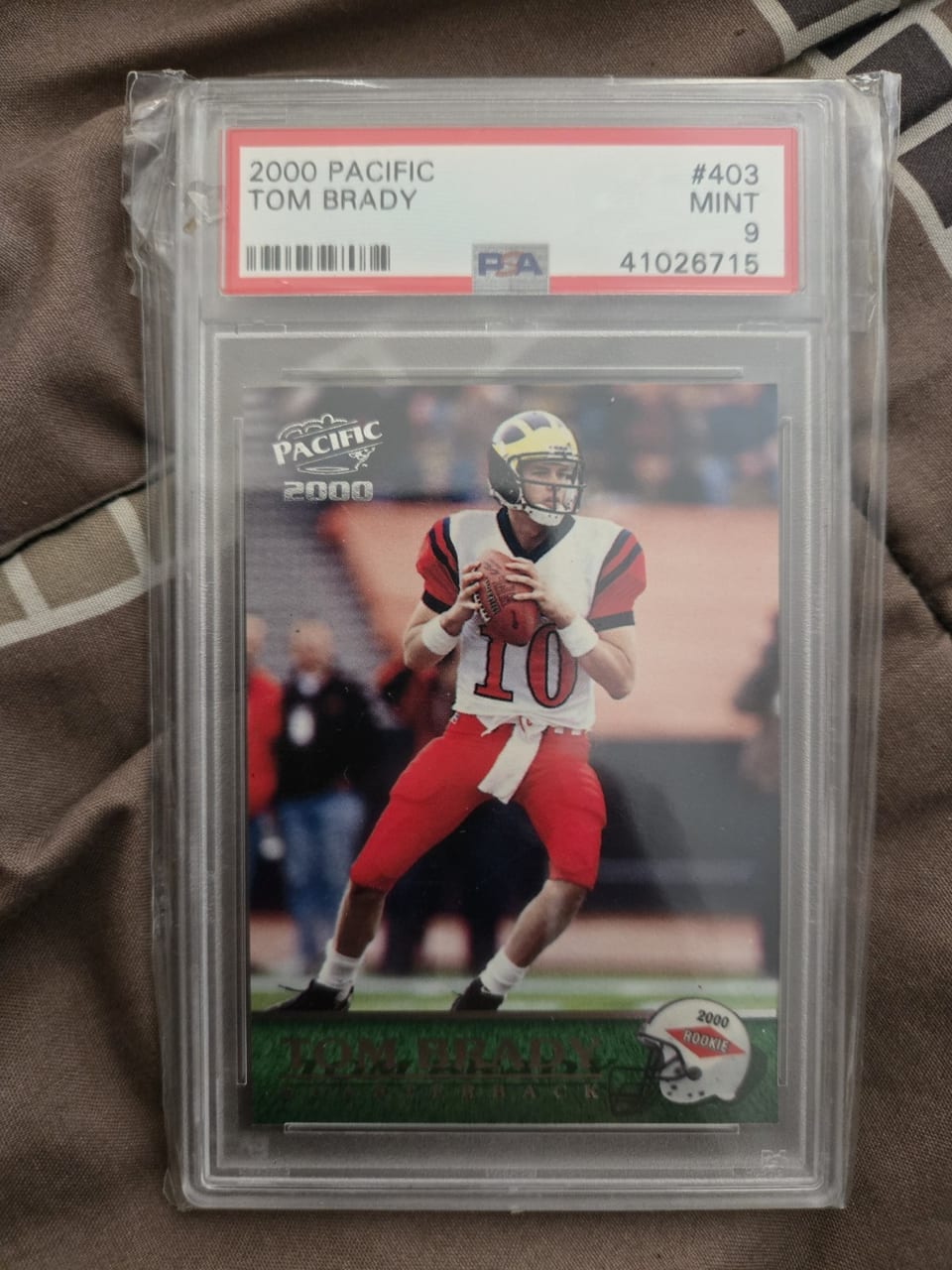 2000 Pacific Tom Brady #403 card