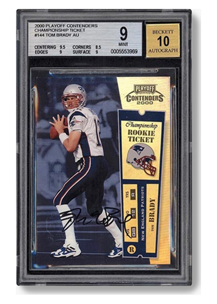 2000 Playoff Contenders Tom Brady #144 card