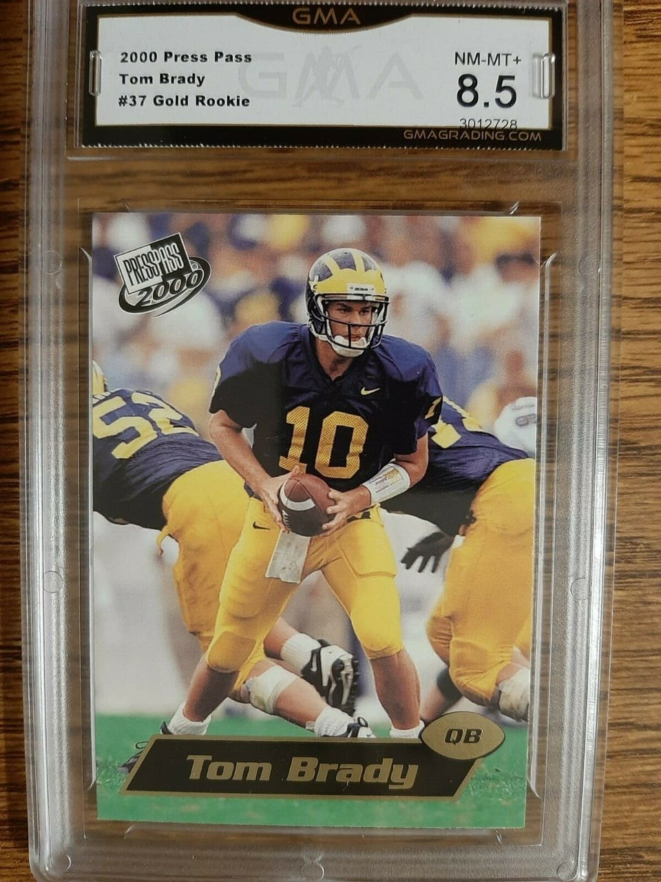 2000 Press Pass Tom Brady #37 card