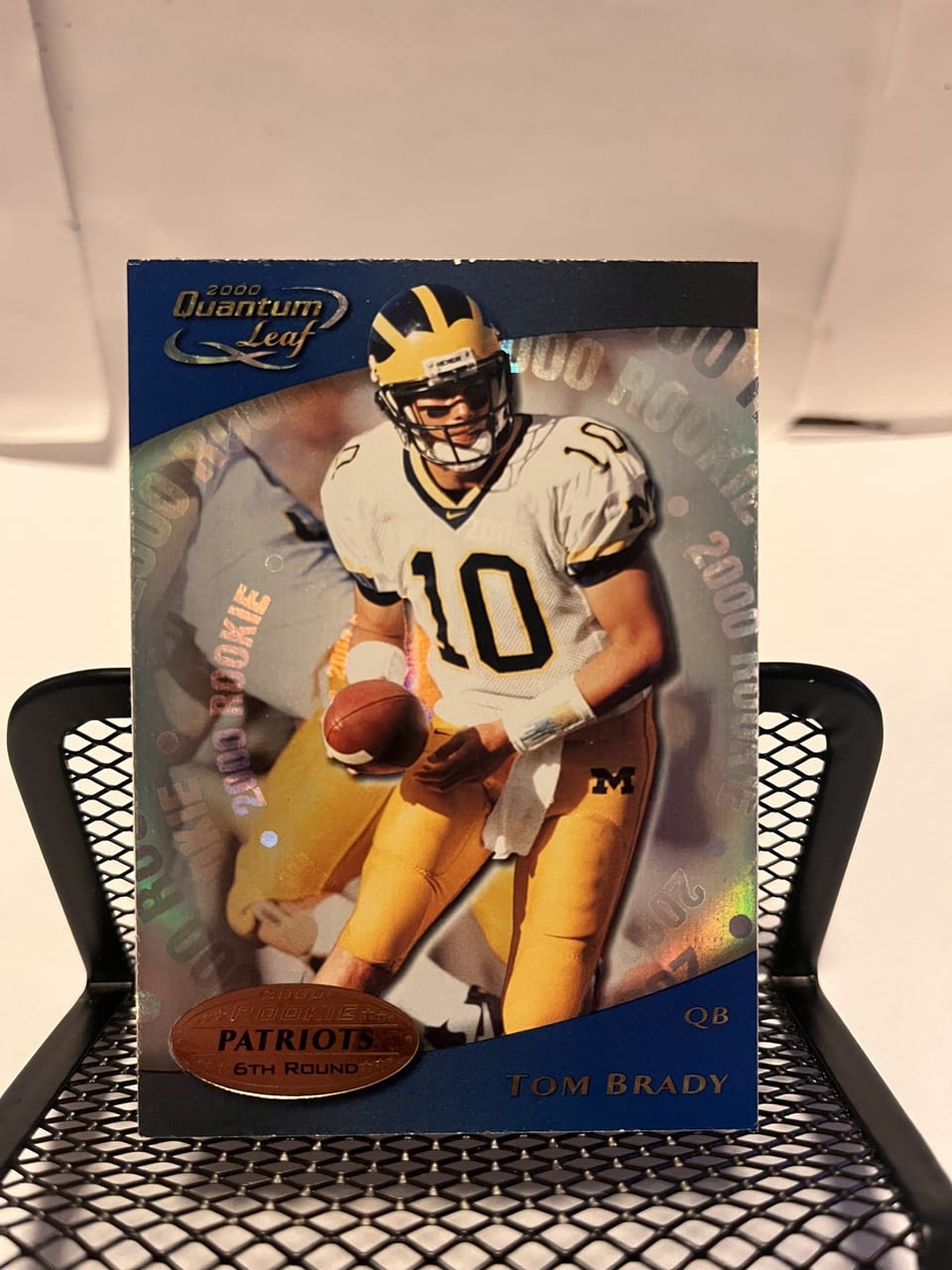 Tom Brady 2000 Quantum Leaf card