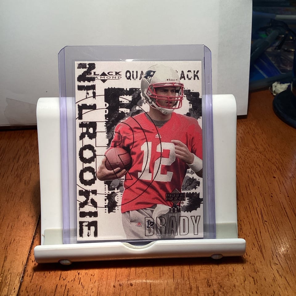 2000 Upper Deck Black Diamond Tom Brady #126 card
