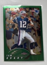 2002 Topps Chrome Tom Brady #100 card