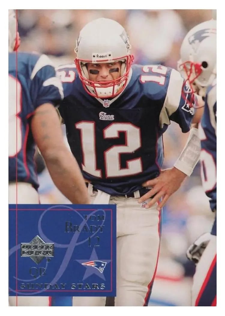 2002 Upper Deck Tom Brady #195 card