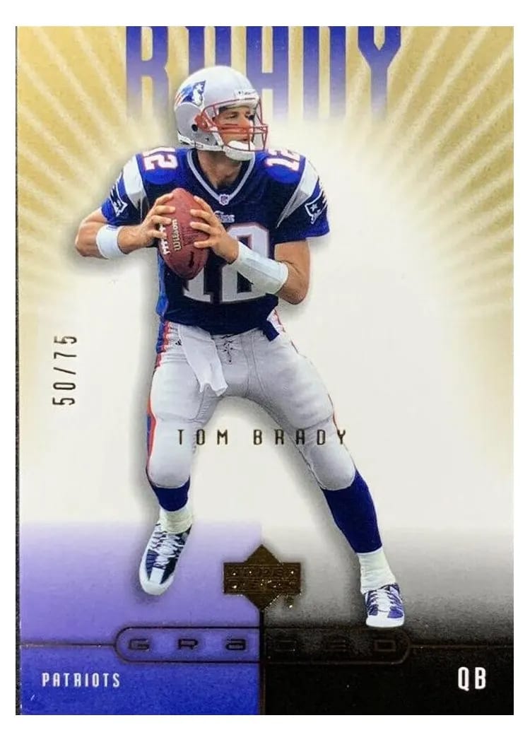2002 Upper Deck Graded Tom Brady #53 card