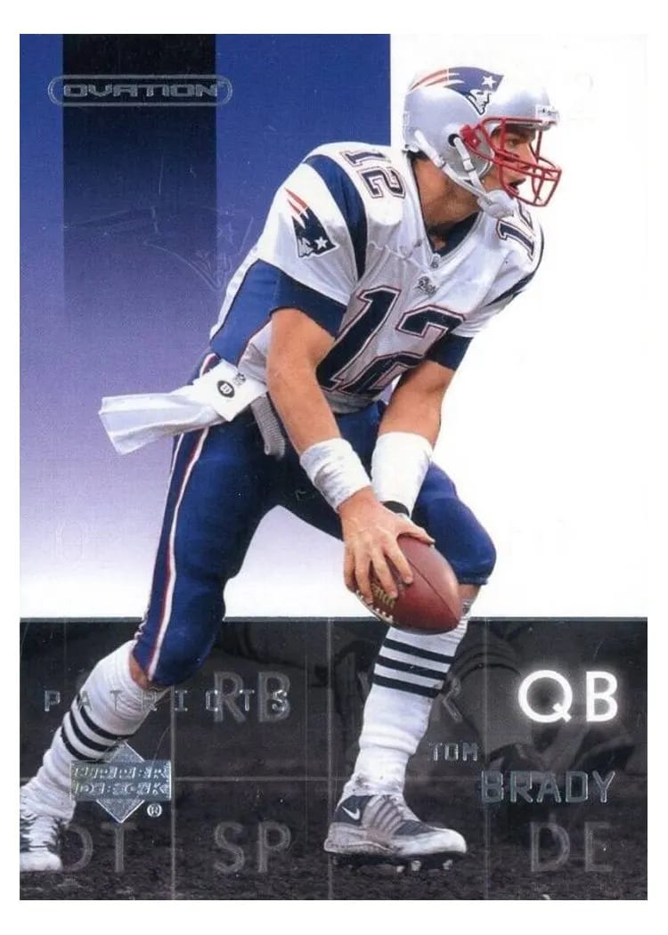 2002 Upper Deck Ovation Tom Brady #51 card