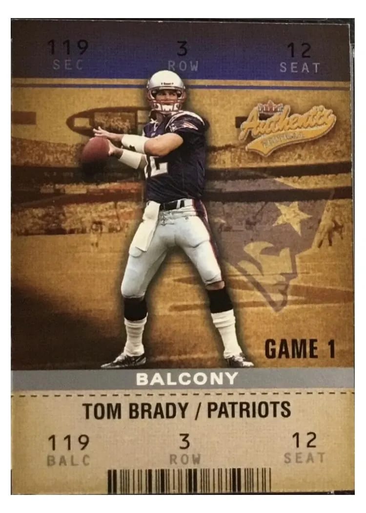 Tom Brady, 2003 Fleer Authentix