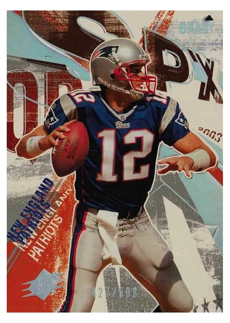 2003 Spx Tom Brady #76 card