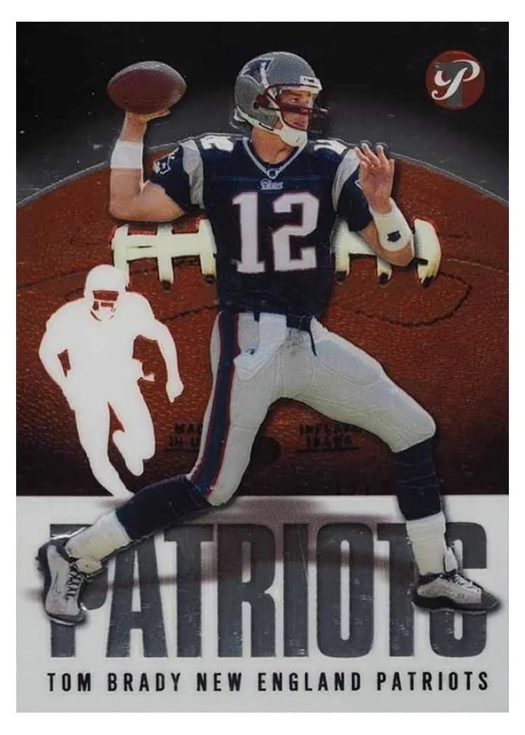 2003 Topps Pristine Tom Brady #26 card