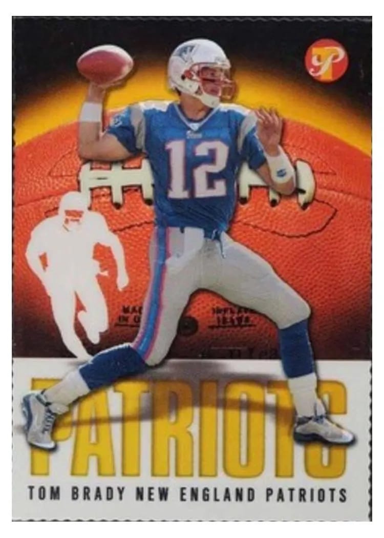 2003 Topps Pristine Tom Brady Gold Refractor #26