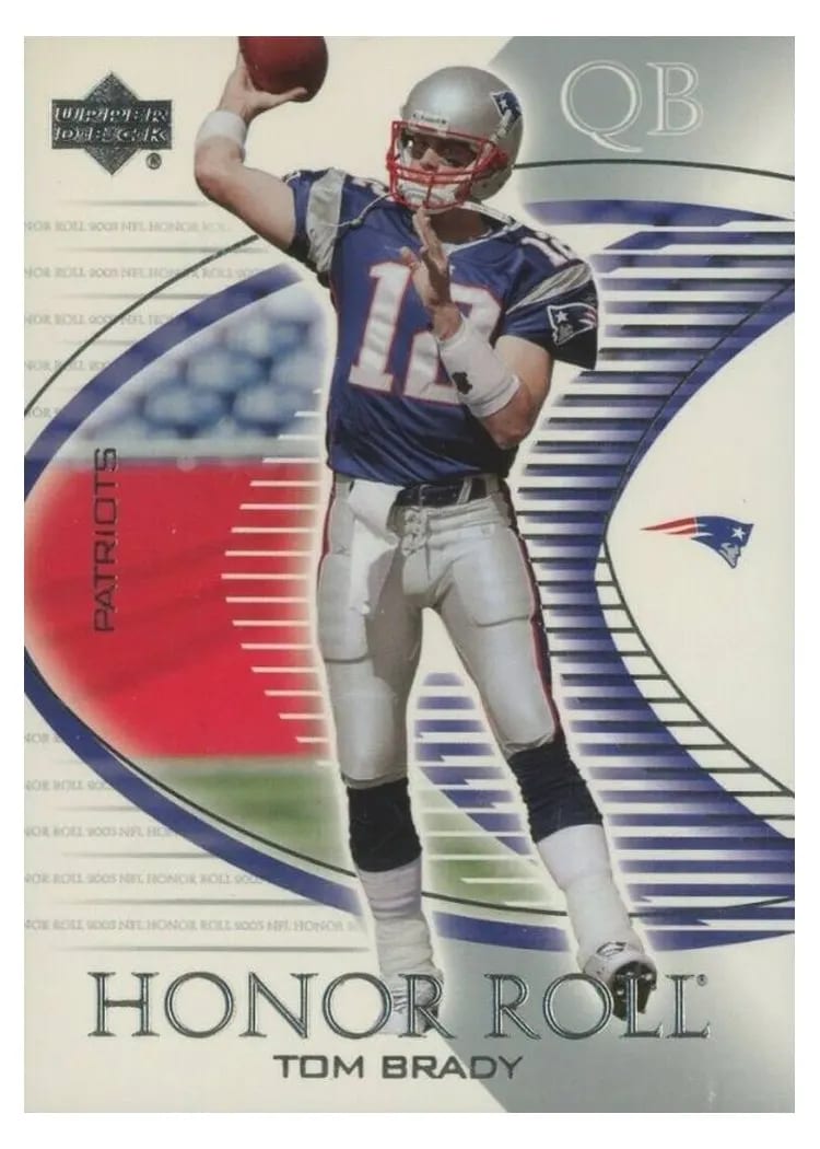 2003 Upper Deck Honor Roll Tom Brady #59 card