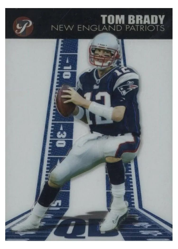 2004 Topps Pristine Tom Brady #49 card