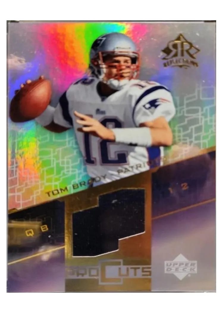 2004 Upper Deck Reflections Pro Cuts Tom Brady #PC-TB card