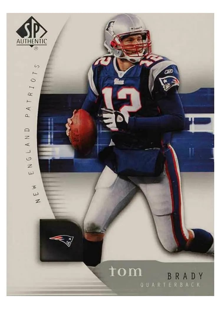 2005 SP Authentic Tom Brady #50 card