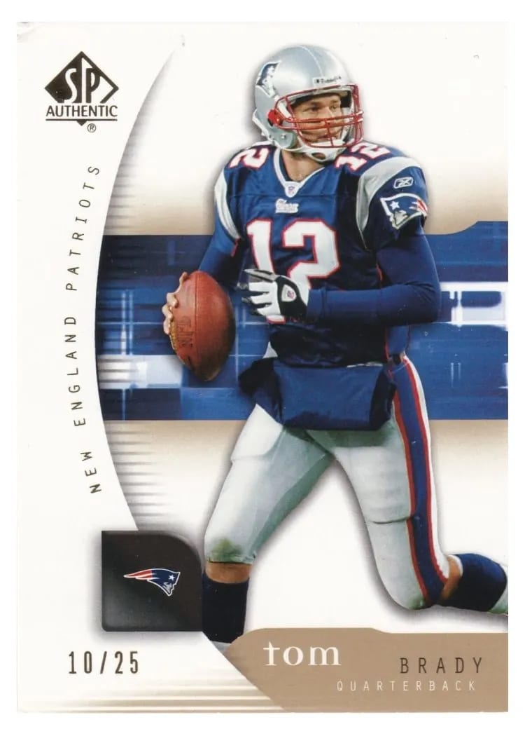 2005 SP Authentic Tom Brady Gold #50