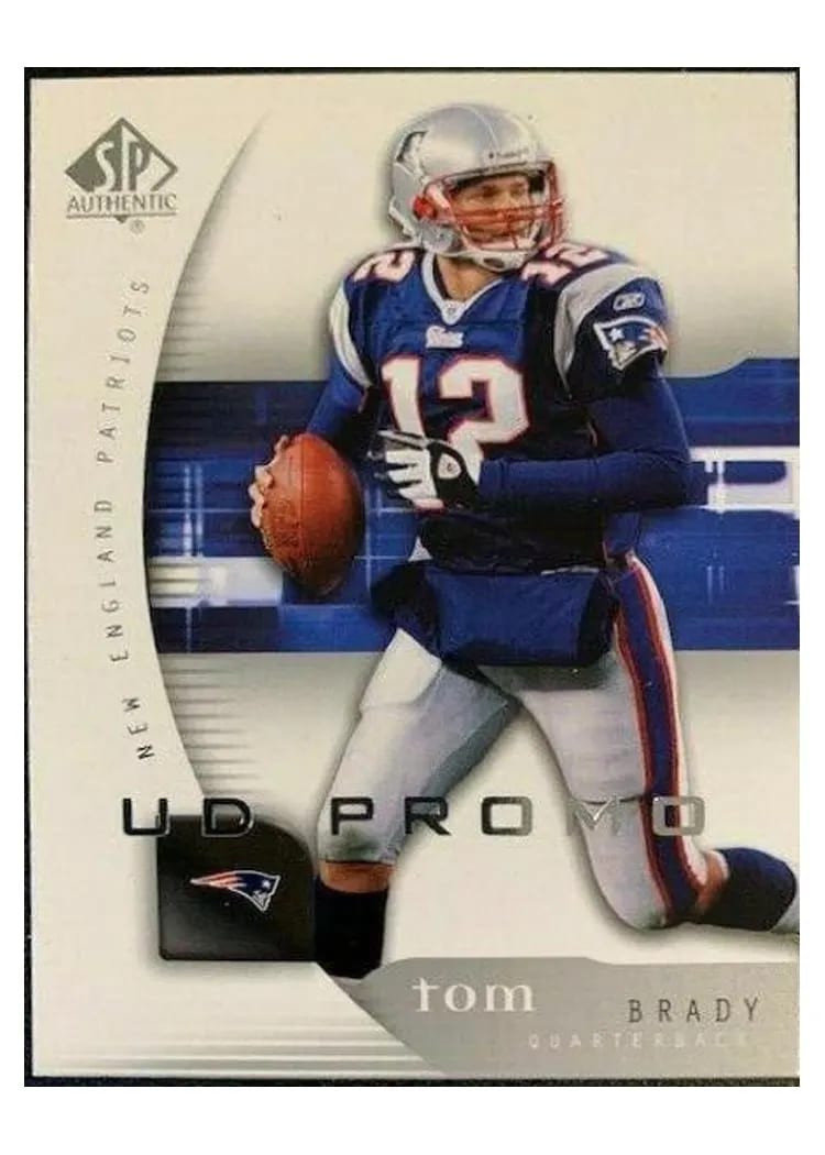 2005 SP Authentic Tom Brady #50 card
