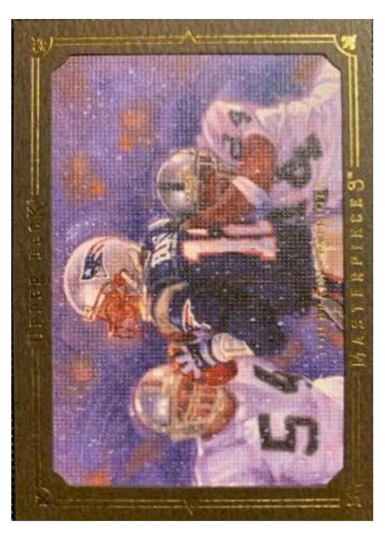 2008 Upper Deck Masterpieces Tom Brady Framed Brown #83 card