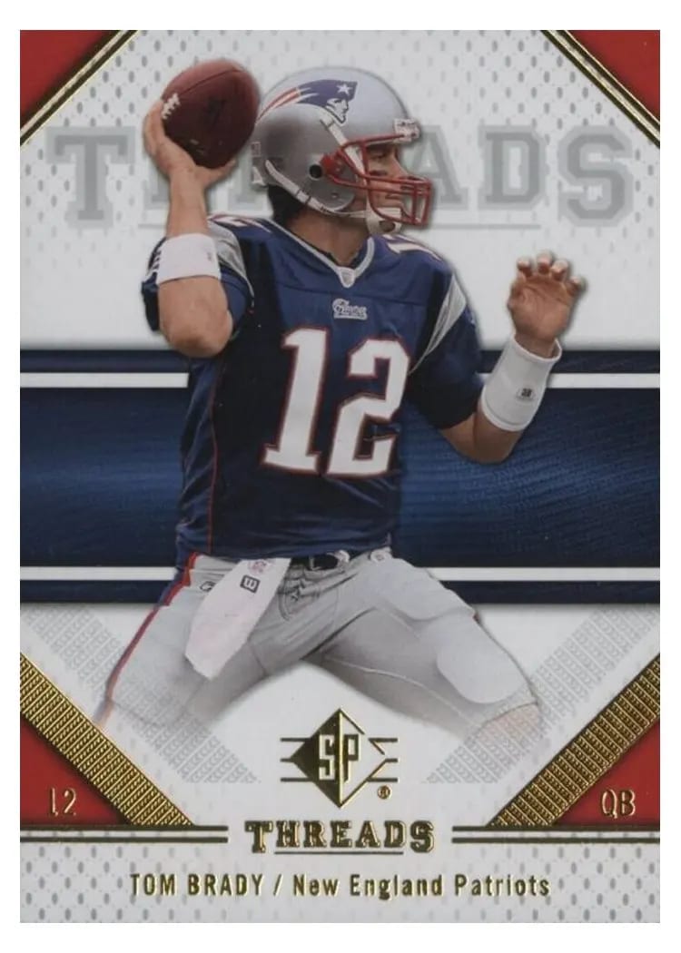 2009 SP Threads Tom Brady #93 card