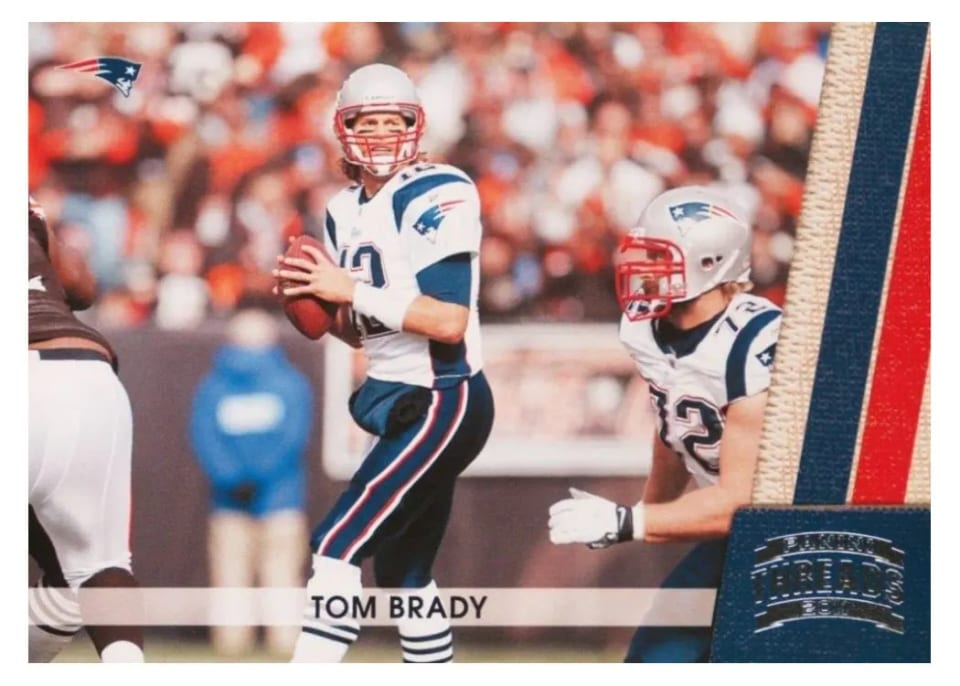 2011 Panini Threads Tom Brady #90 card