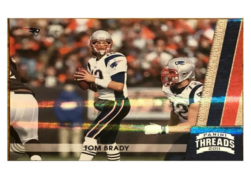 2011 Panini Threads Tom Brady #90 card