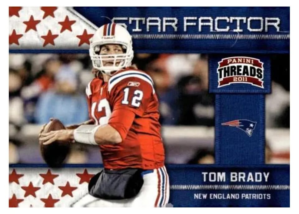 2011 Panini Threads Star Factor Tom Brady #25 card