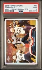 2013 Topps Chrome Tom Brady Refractor #50 card