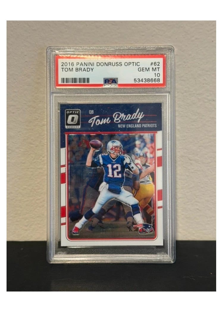 2016 Donruss Optic Base Set Tom Brady #62 card