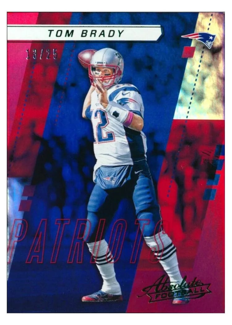2017 Panini Absolute Tom Brady Spectrum Green #66 card