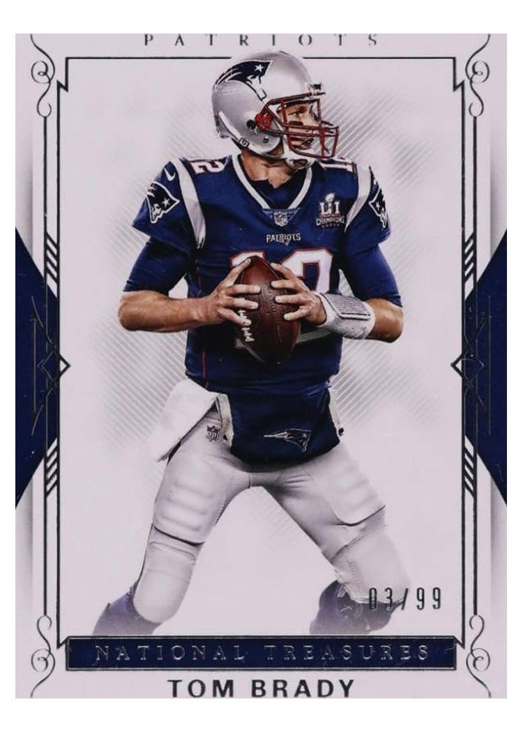 2017 Panini National Treasures Base Set Tom Brady #89 card